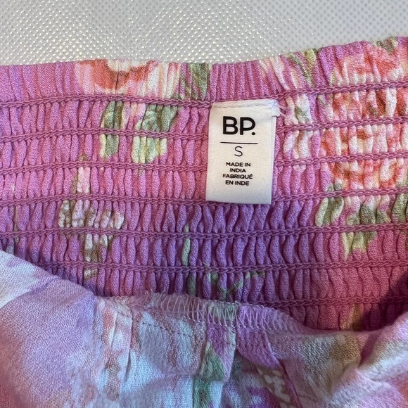 BP Womens Small Floral‎ Print Tie Front Cami Top Adjustable Straps Pink Women's - Picture 2 of 10